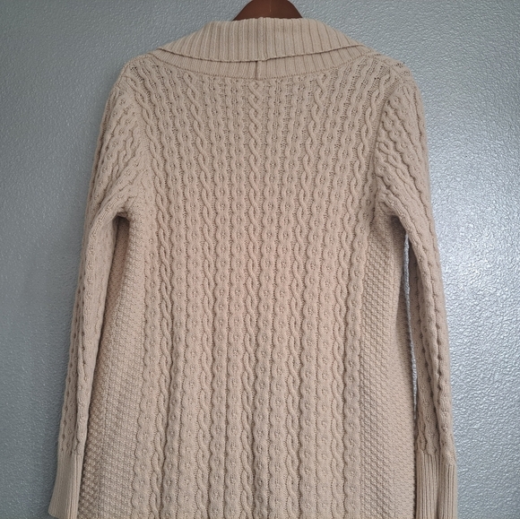 Leo & Nicole Beige Sweater Coat/Cardigan Size M - Picture 12 of 14